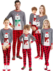 Christmas Family Matching Pajamas Family Holiday Pjs Matching Sets - Picture 1 of 12