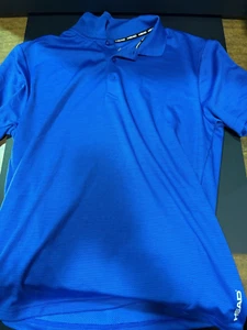 Mens Head Branded Activewear Casual Blue T-Shirt Size M/M - Picture 1 of 3