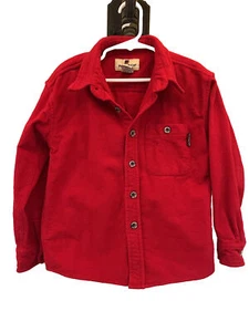 Vintage Woolrich Shirt Jacket Button Up Youth Size S (6-7) Chamois Red - Picture 1 of 10