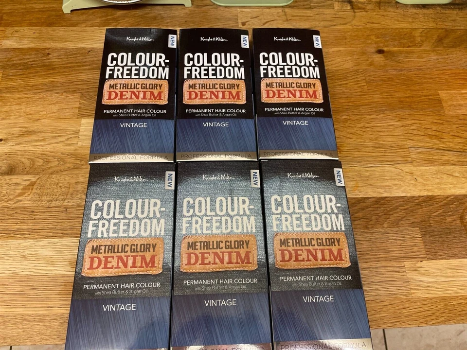 6x Knight & Wilson Metallic Glory Denim Vintage Permanent hair colour - image 1 of 1