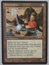 MAGIC THE GATHERING 1996 ALLIANCES SHIELD SPHERE ARTIFACT CREATURE GERMAN CARD