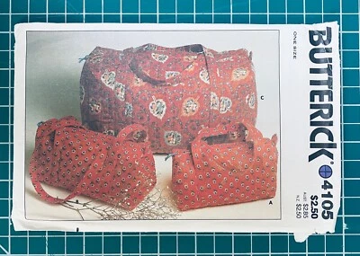 70-е винтажные Butterick 4105 выкройка CUT. Трехразмерная сумка - Изображение 1 из 4