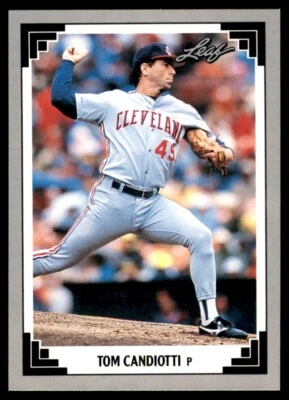 1991 Leaf Tom Candiotti Cleveland Indians #79 - Image 1 of 2