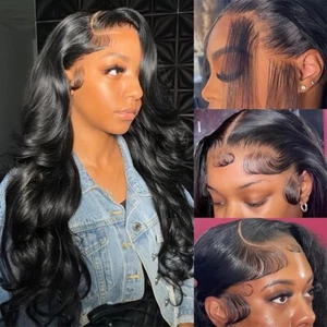 13x6 Lace Front Wigs Human Hair Body Wave HD Transparent Lace Frontal Wigs Human - Picture 1 of 7