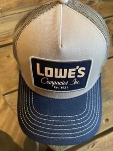 NWT Lowes Patch cap hat. adjustable A1 - Picture 1 of 4