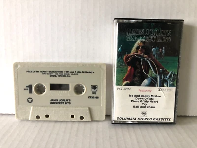Janis Joplin GREATEST HITS 1985 Columbia NO Bar Code Cassette - Image 1 of 4