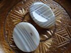 *BANDED AGATE* Pocket Worry Stone (1) Gemstone Wiccan Pagan Metaphysical