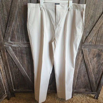 Adidas Pants Men's Size 42 Beige Clima Cool Lightweight Golf Casual 37" Inseam - Image 1 of 4