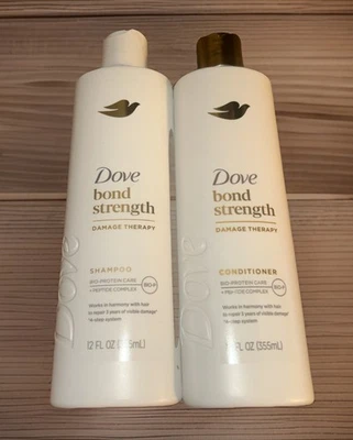 Dove Bond Strength Damage Therapy Shampoo/Conditioner Bio-Protein Care Set-12oz- - Image 1 of 2