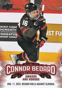 Upper Deck Connor Bedard Collection Rolls Against Slovakia #27 SP Short Print - Picture 1 of 2