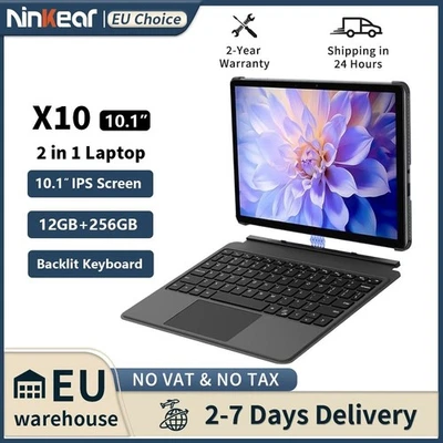Laptop Ninkear X10 2 in 1, IPS Intel Core 10,1  m3-8100Y 12 GB RAM 256 SSD Win11 - Immagine 1 di 4