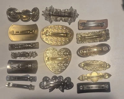 Vtg Women’s Hair Clip Accessory Barrette 3 Made In France Vintage VERY RARE LOT - Image 1 of 4