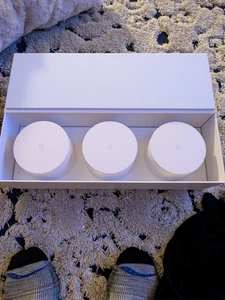 Google Home Nest WiFi Mesh Router AC-1304 W/ADAPTER 3PACK - Picture 1 of 4