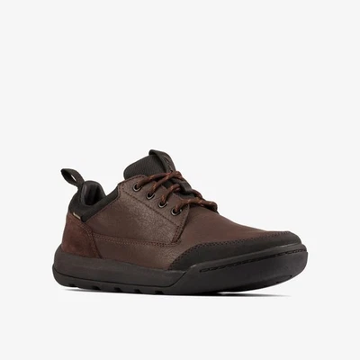 Clarks Ashcombe Lo GTX Brown Leather Men’s Casual Shoes Size UK 8 - 11G - Image 1 of 4