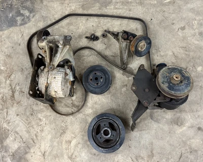 AMC Jeep 258 Serpentine Belt Setup Alternator Power Steering Idler Balancer Fan - Image 1 of 4