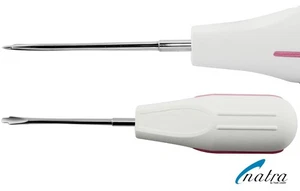 white Dental Root Elevator 3/5 mm Pink Oral Surgery PDL Luxating Tooth loosening - Picture 1 of 2