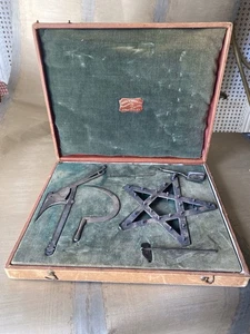 Antique Fraternal Patrons Of Husbandry Grange Lodge Silver Mini Tools Ceremonial - Picture 1 of 8