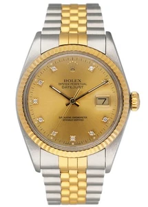 Rolex Datejust 16013 Diamond Dial Mens Watch - Picture 1 of 6