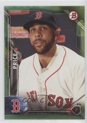 2016 Bowman Green /99 David Price #92 - Image 1 of 2