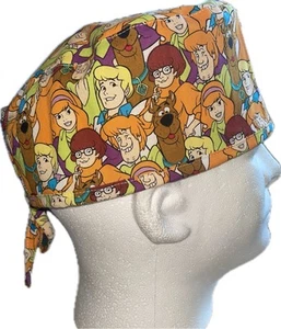 Scooby Doo Characters Scrub Hat Chemo Cap - Picture 1 of 4