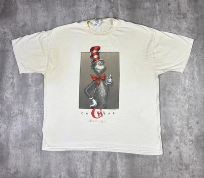 De colección 1997 Dr. Seuss Cat in the Hat Gráfico T Unisex XL Cat Wear Jerzees etiqueta Foto 1 de 4