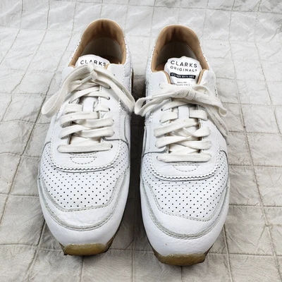 CLARKS ORIGINALS Womens Size 9.5 M TOR RUN Low Top Shoe Sneaker White 26160480 - Image 1 of 4