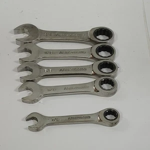 Juego de llaves de trinquete Armstrong Tools Stubby SAE 5 PIEZAS 27-116 EE. UU. - Imagen 1 de 6