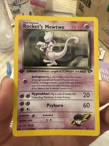 Pokémon TCG Rockets Mewtwo Gym Challenge Holo Card 14/132 1st Edition - Picture 1 of 12
