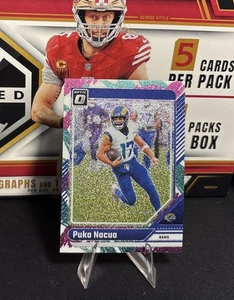 2024 Panini Donruss Optic Puka Nacua JAZZ Prizm CASE HIT RAMS SSP #115 - Picture 1 of 2