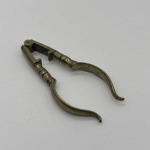 Antique Early Georgian Brass Nutcrackers c 1800 Christmas Nut - Picture 1 of 24