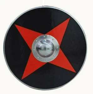 Wooden vikingTraditional shields 24'' inch medival shield Perfect Reproduction - Picture 1 of 3
