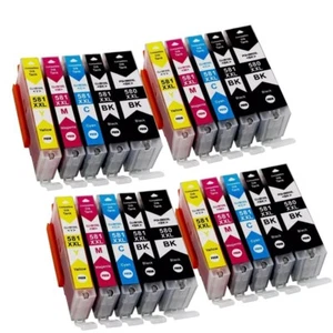 20 Ink Cartridges For Canon PGI-580XL / CLI-581XL TS6300 TS6250 TS6350 - Picture 1 of 17