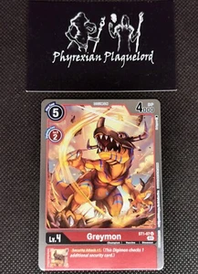 Digimon TCG Greymon ST1-07 Alt Art Promos: Xros Encounter NM ENG - Imagen 1 de 4
