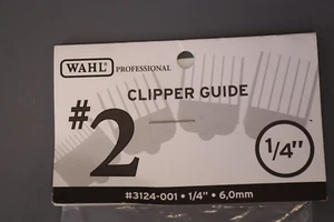 WAHL Professional Attachment Comb No. 2 For Cuts - 1/4 Black - 1 Pc Comb - Picture 1 of 3