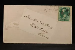 Connecticut: West Winstead 1870s Fancy Printed Envelope Cover, DPO Litchfield Co - Picture 1 of 2