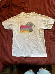 Vintage Hanes T Shirt Motives Bicycle Bike M Medium Made In USA Single Stitch - Imagen 1 de 9
