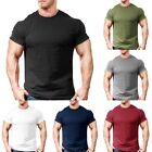 Mens Casual Muscle Fitness Workout Short Sleeve Slim T Shirt Blouse Tops Tea