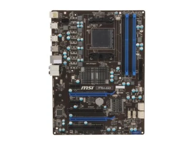 MSI 970A-G43 ATX Motherboard Socket AM3/AM3+ AMD 970 DDR3 USB3.0 Tested - Image 1 of 3