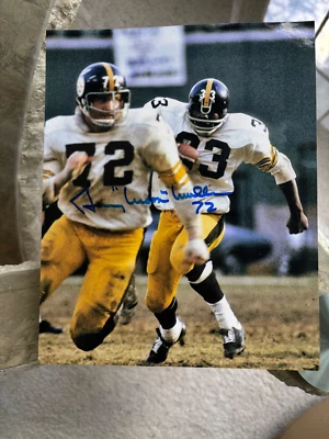 🔥🔥 ¡Foto a color firmada por Gerry Moon Mullins de 8x10 Pittsburgh Steelers!🔥🔥 Foto 1 de 2