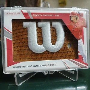 2021 Panini Immaculate Mickey Moniak Philadelphia Phillies Wilson Logo Relic#4/4 - Picture 1 of 5