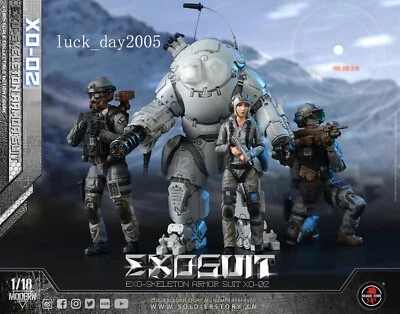 Soldier Story EXO-Skeleton Armor Suit XO-02 wtih LED light-up 1/18 Action Figure - Image 1 of 4