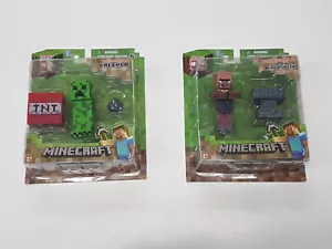 Minecraft Serie Creeper Villager Schmied Mojang Brandneu *leichte Gebrauchsspuren - Bild 1 von 10