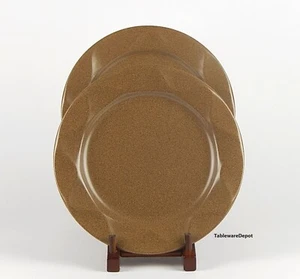 Dansk ORIGAMI SANDSTONE Set(s) of 2 Dinner Plates, MINT/SUPERB+ Condition! Brown - Picture 1 of 3