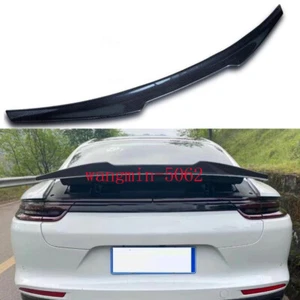 2018-2023 Real Carbon Fiber Rear Trunk Spoiler Wing Fit For Porsche Panamera 971 - Picture 1 of 12