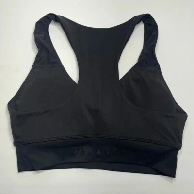 Sujetador deportivo Balance Athletica Vitality para mujer XS? Almohadillas extraíbles negras Racerback Foto 1 de 4
