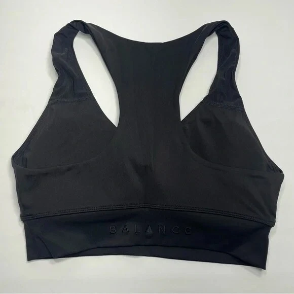 Balance Athletica Vitality Sports Bra Womens XS ? Black Racerback Removable Pads - Image 1 of 4