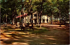 Speisesaal Odd Fellow & Rebekah Camp Big Star Lake Baldwin MICHIGAN POSTKARTE D12 - Bild 1 von 2