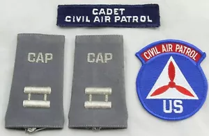 Vintage World War 2 Civilian Air Patrol Shoulder Boards Defense Cadet Patch Lot - Picture 1 of 4