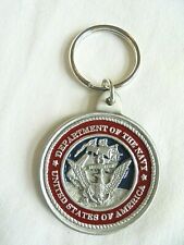 Vintage 1997 United States of America Department of the Navy Pewter Keychain