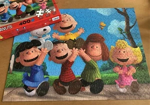 2017 PEANUTS Together Time JIGSAW PUZZLE 400pc S/M/L Piece WHOLE FAMILY COMPLETE - Picture 1 of 2